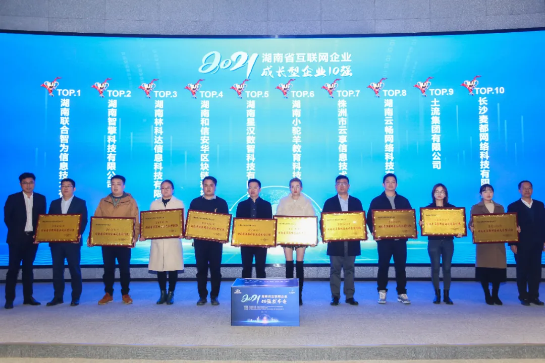 喜報！林科達榮獲“2021年湖南省互聯(lián)網(wǎng)最具成長型企業(yè)10強”
